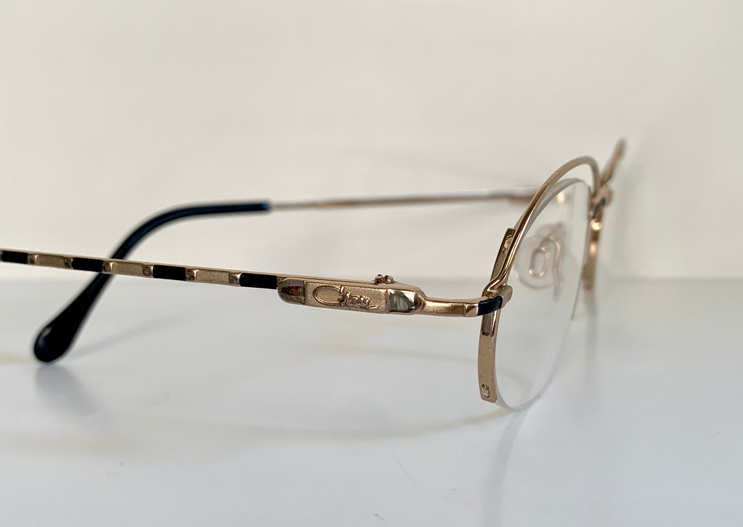 Cazal 80s glasses - vintage gold and black metal frame made Germany