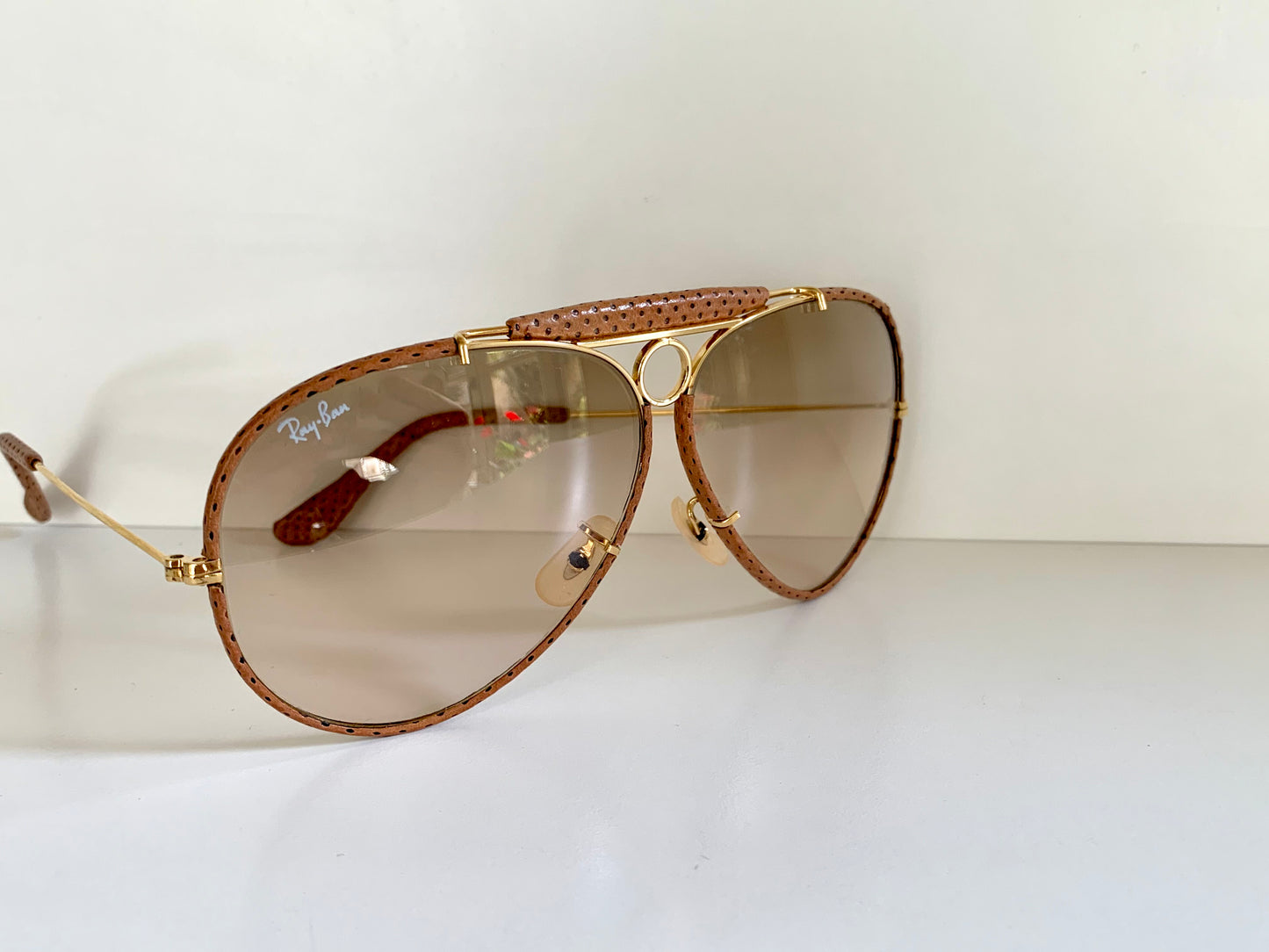 Ray Ban B&L Leathers Shooter 62mm vintage sunglasses