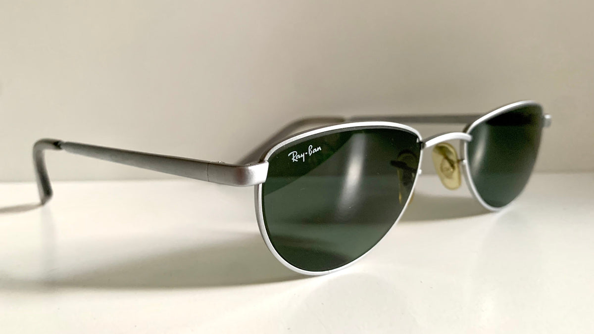 Ray Ban B&L USA vintage sunglasses - W2194 Sidestreet Gridlock matte silver frame