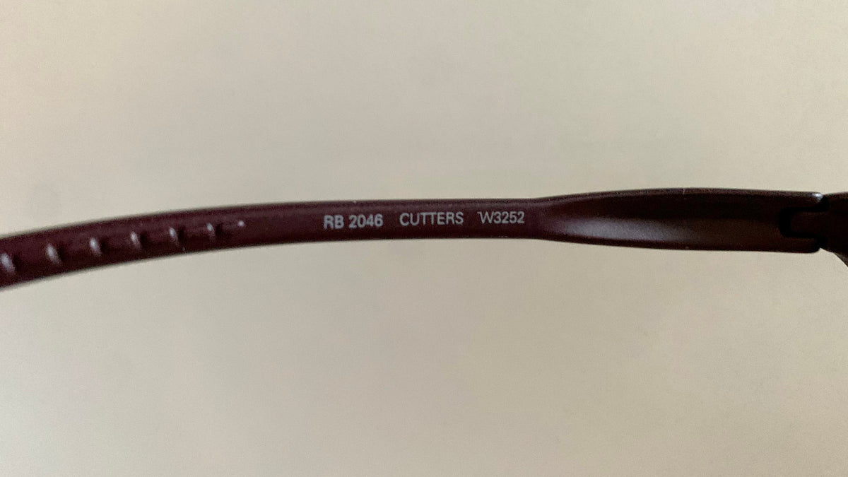 Ray Ban 00s vintage sunglasses - RB2046 Cutters W3252 burgundy frames