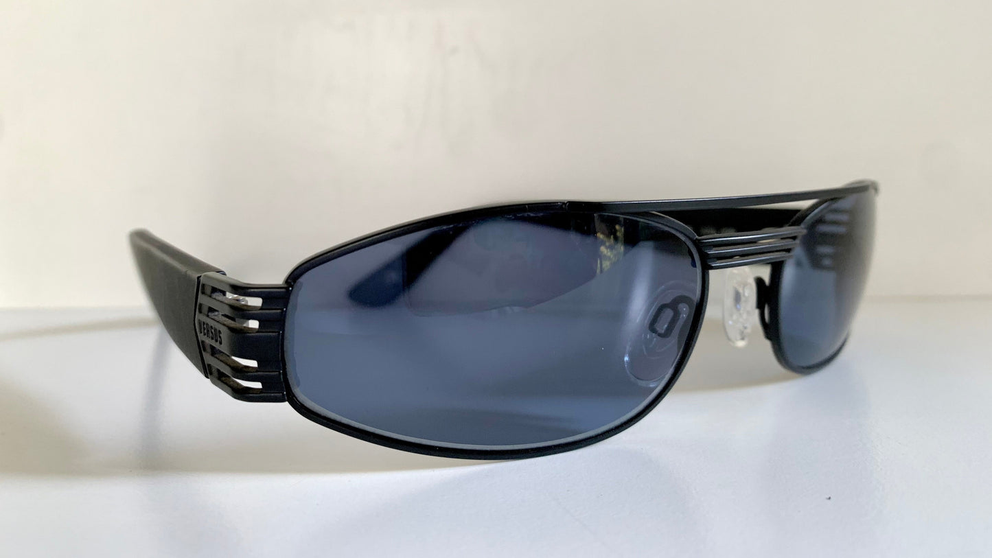 Versus by Gianni Versace vintage 90s sunglasses - black and blue frame