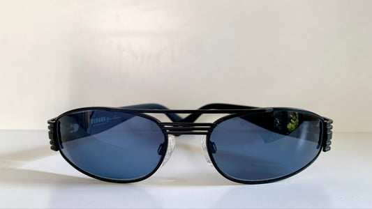 Versus by Gianni Versace vintage 90s sunglasses - black and blue frame