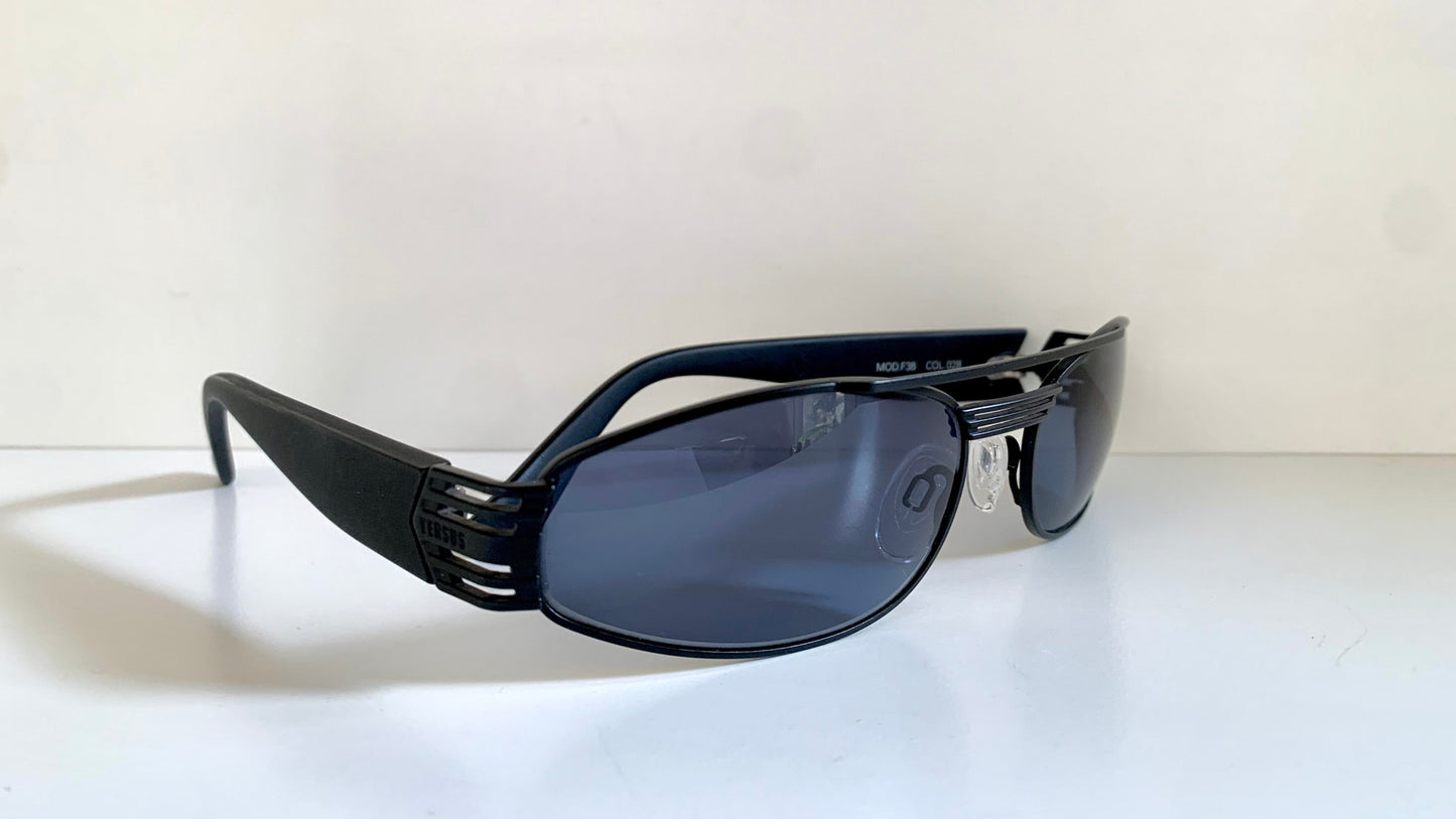 Versus by Gianni Versace vintage 90s sunglasses - black and blue frame