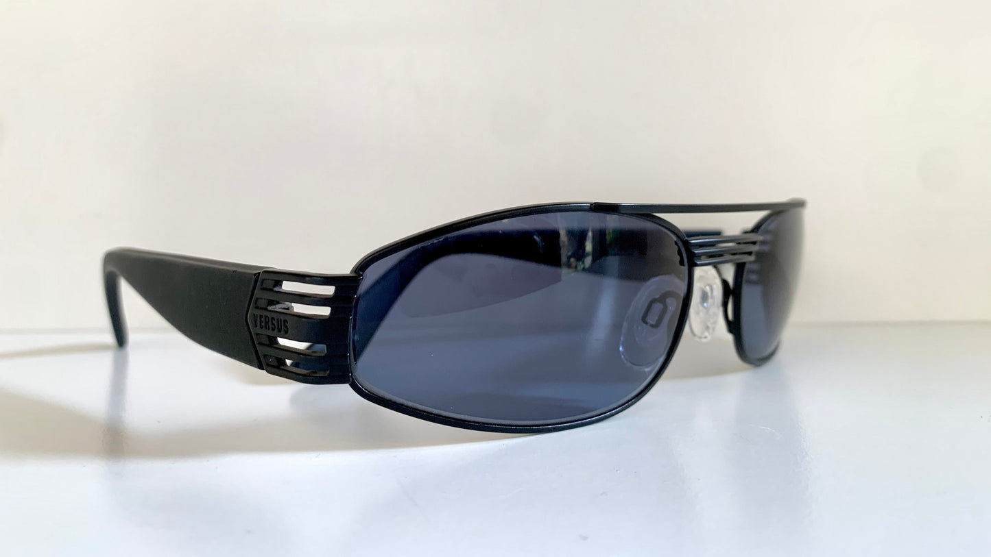 Versus by Gianni Versace vintage 90s sunglasses - black and blue frame