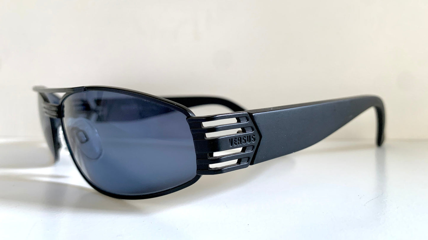 Versus by Gianni Versace vintage 90s sunglasses - black and blue frame