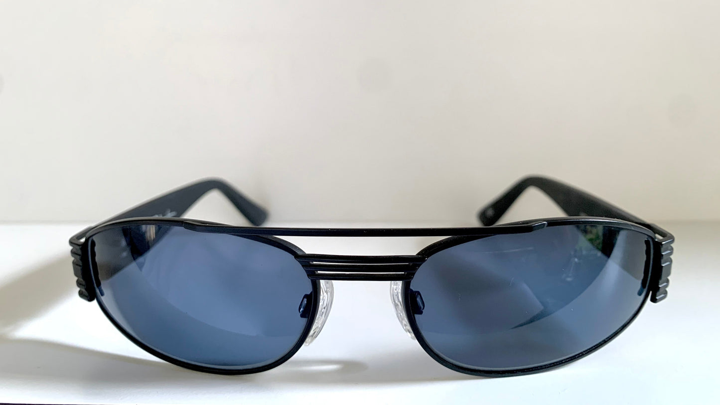 Versus by Gianni Versace vintage 90s sunglasses - black and blue frame