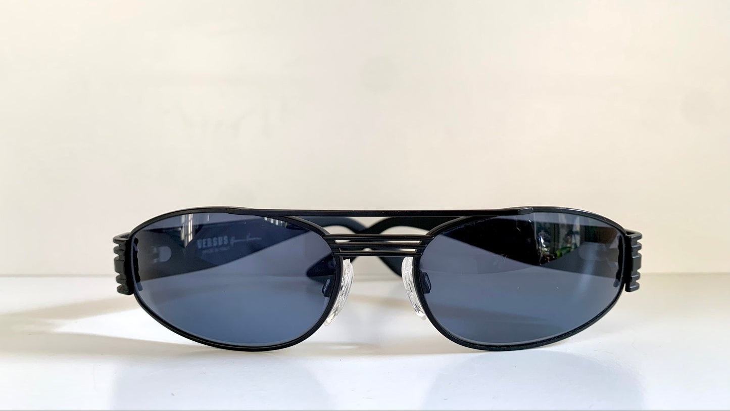 Versus by Gianni Versace vintage 90s sunglasses - black and blue frame