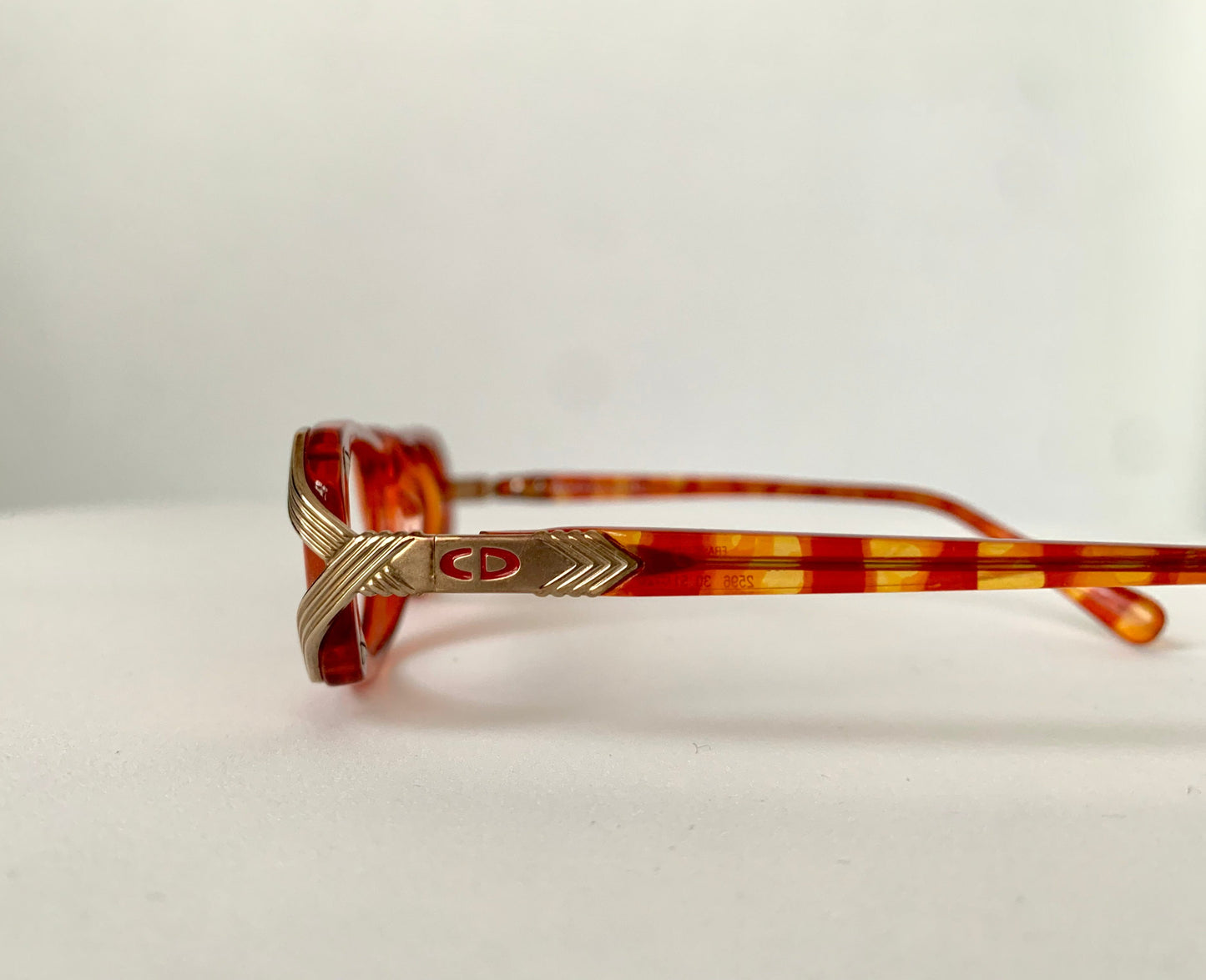 Christian Dior 80s vintage glasses - 2595 red reading frames