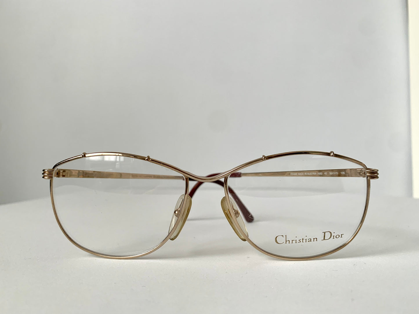 Christian Dior 80s Vintage glasses - 2680 golden metal frames