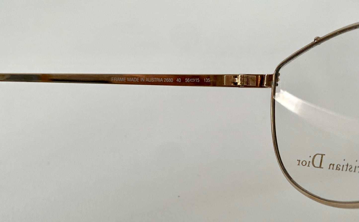 Christian Dior 80s Vintage glasses - 2680 golden metal frames