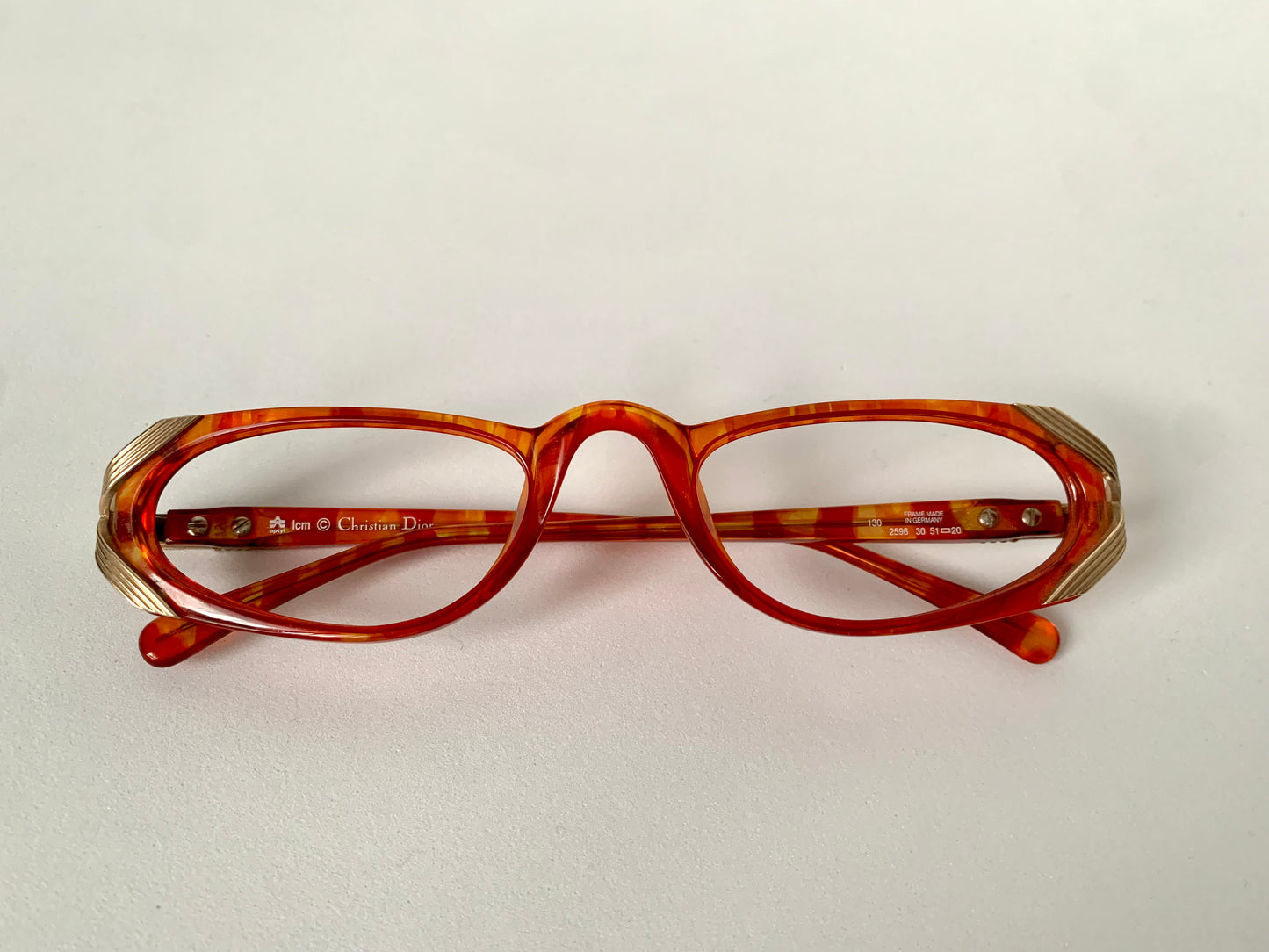 Christian Dior 80s vintage glasses - 2595 red reading frames