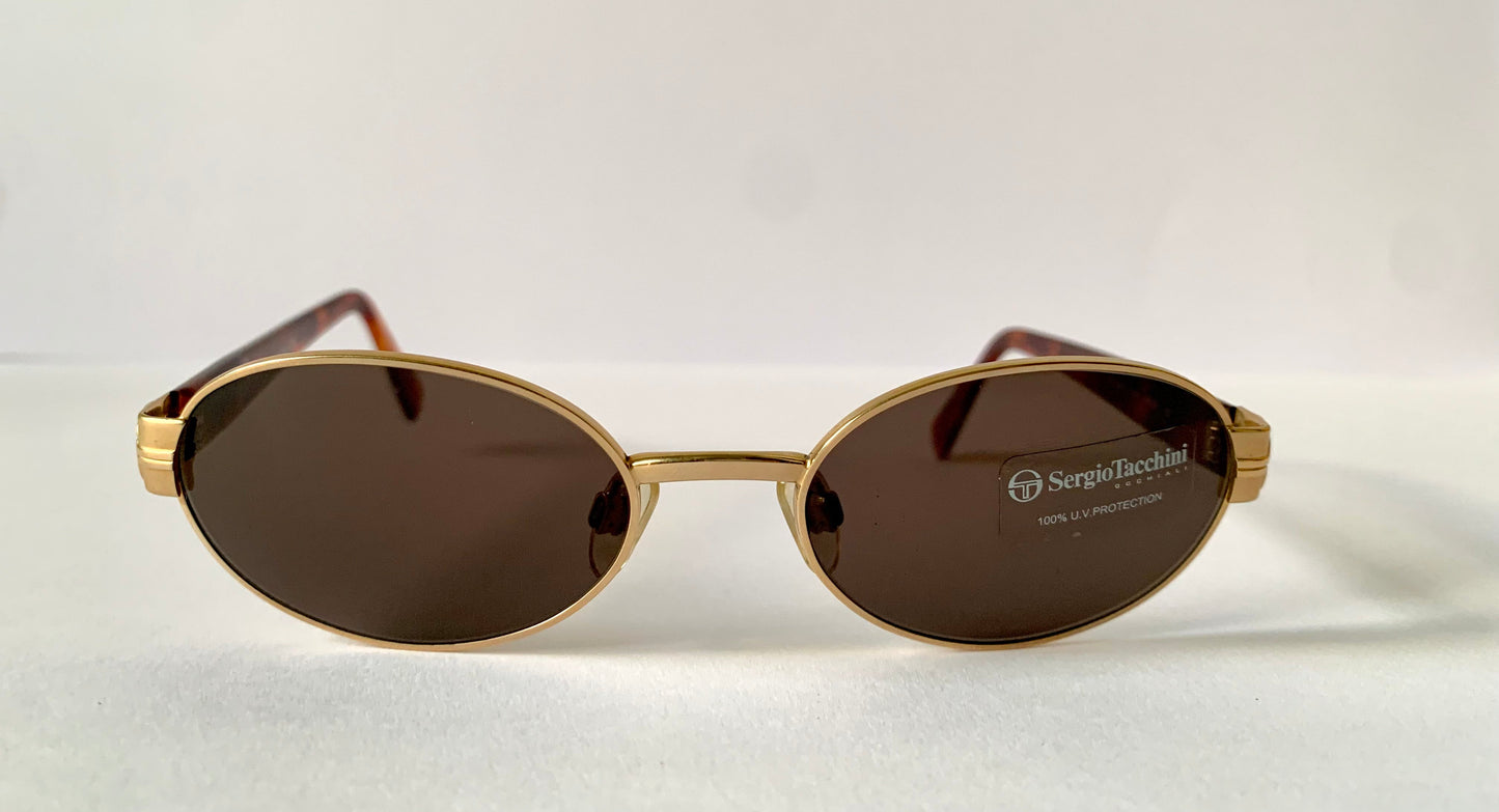 Sergio Tacchini 90s vintage sunglasses - 1058S Made in Italy oval frames