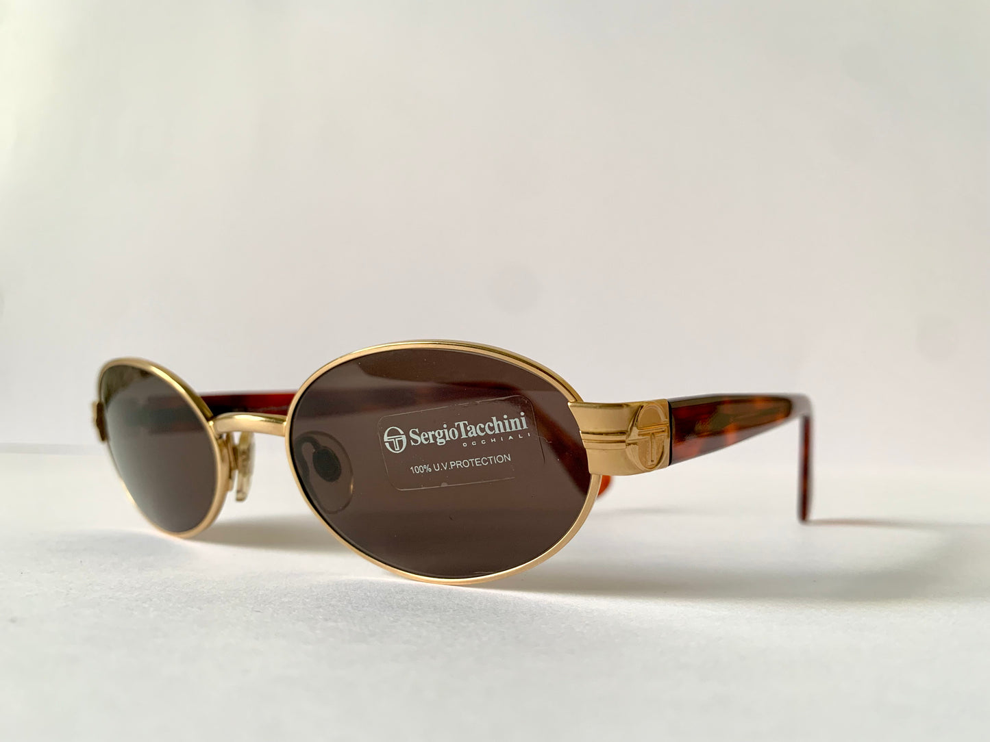 Sergio Tacchini 90s vintage sunglasses - 1058S Made in Italy oval frames