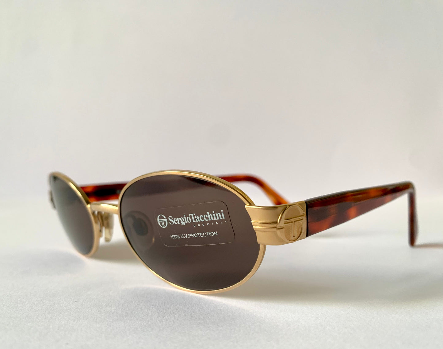Sergio Tacchini 90s vintage sunglasses - 1058S Made in Italy oval frames
