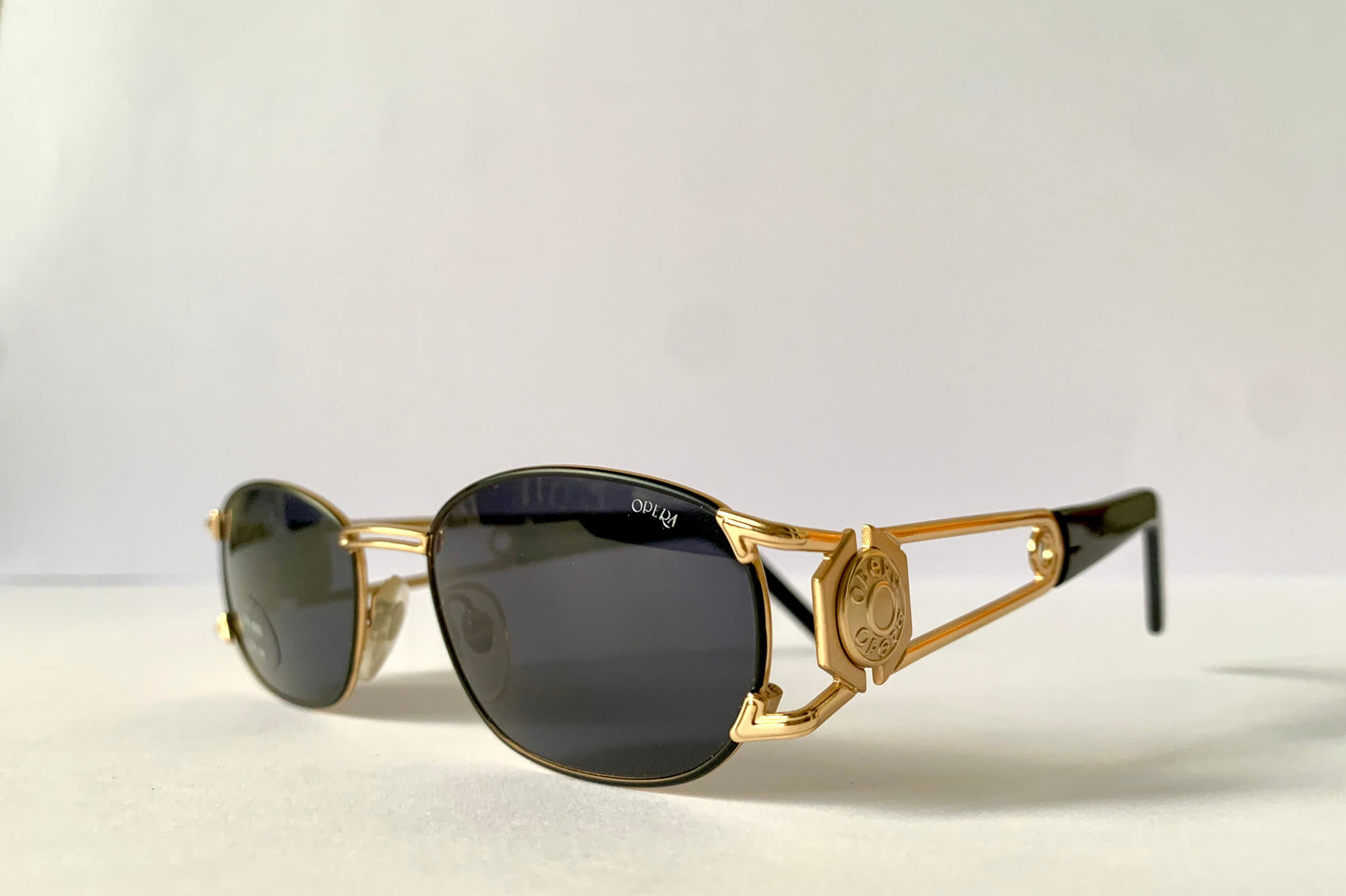 Opera 90s vintage sunglasses - metal golden frames