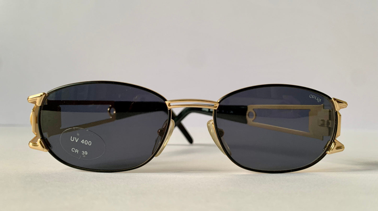 Opera 90s vintage sunglasses - metal golden frames