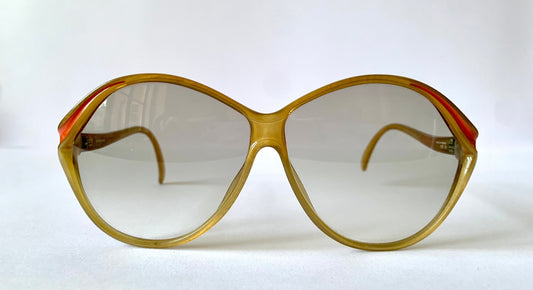 Viennaline Optyl 70s sunglasses - yellow XL oversized vintage frames