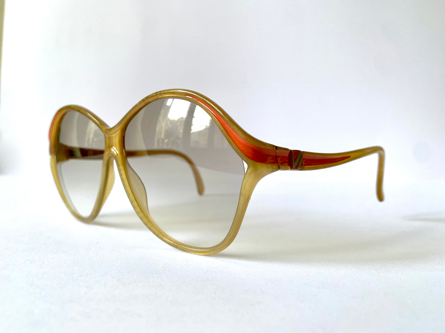Viennaline Optyl 70s sunglasses - yellow XL oversized vintage frames
