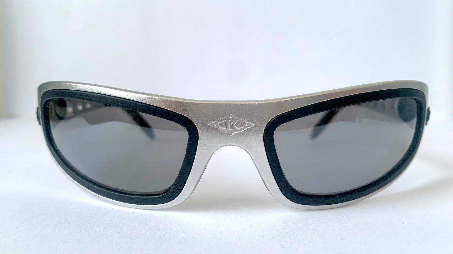 Killer Loop vintage 90s sunglasses - Vicious K0301 silver and black metal frame