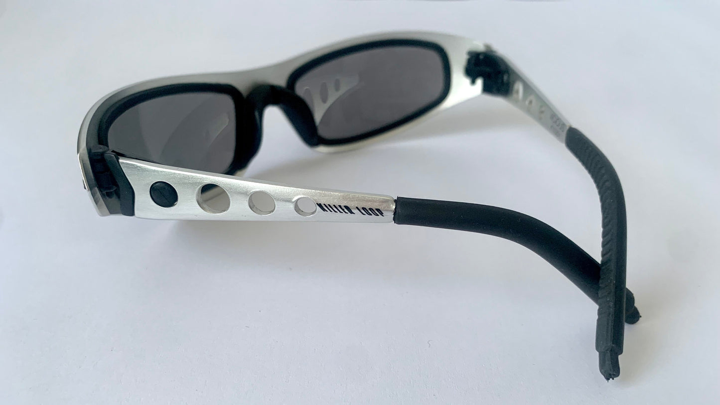 Killer Loop vintage 90s sunglasses - Vicious K0301 silver and black metal frame