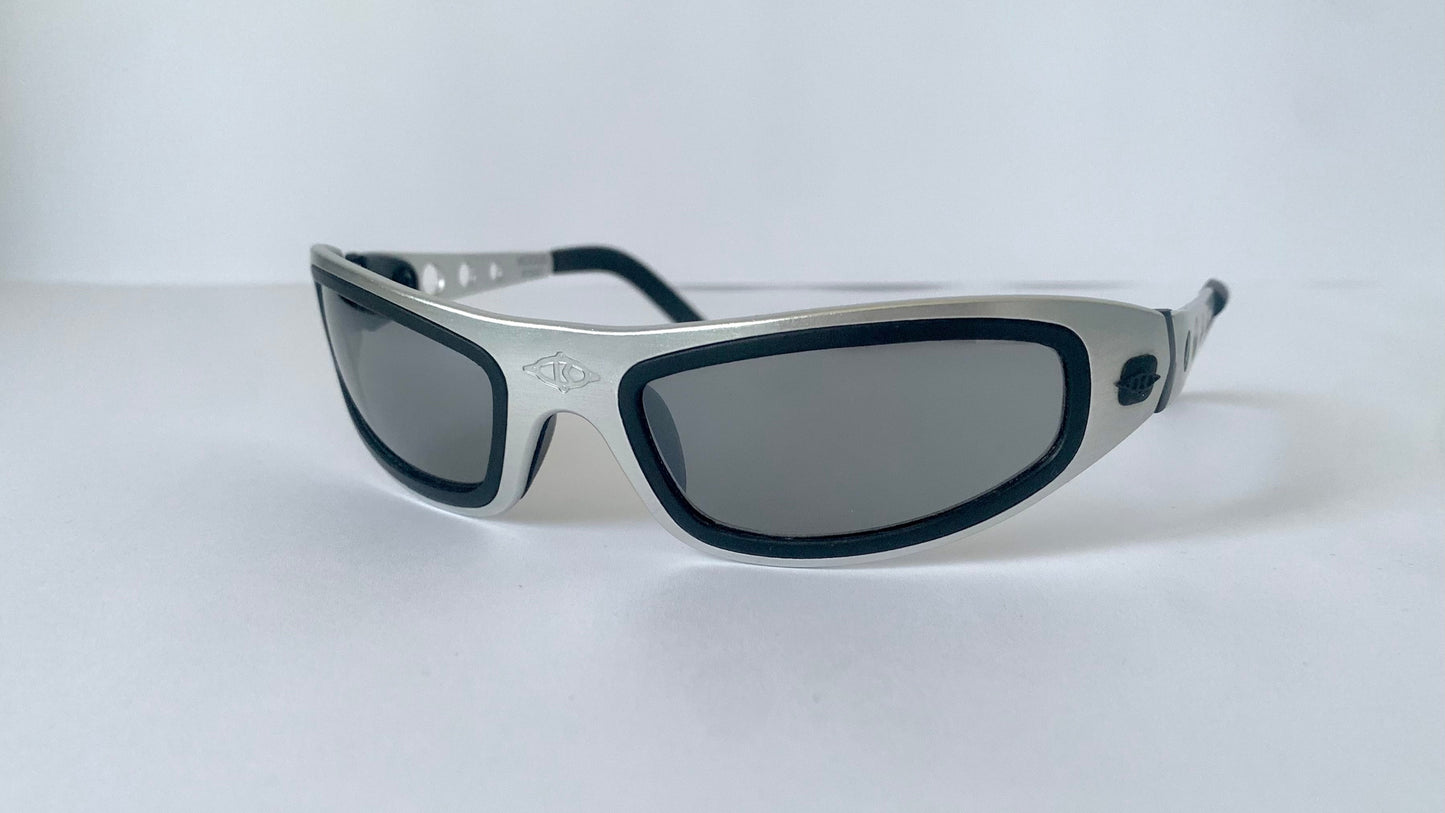 Killer Loop vintage 90s sunglasses - Vicious K0301 silver and black metal frame