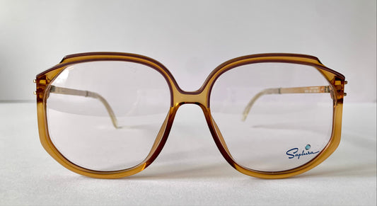 Saphira 80s glasses - XL yellow frames
