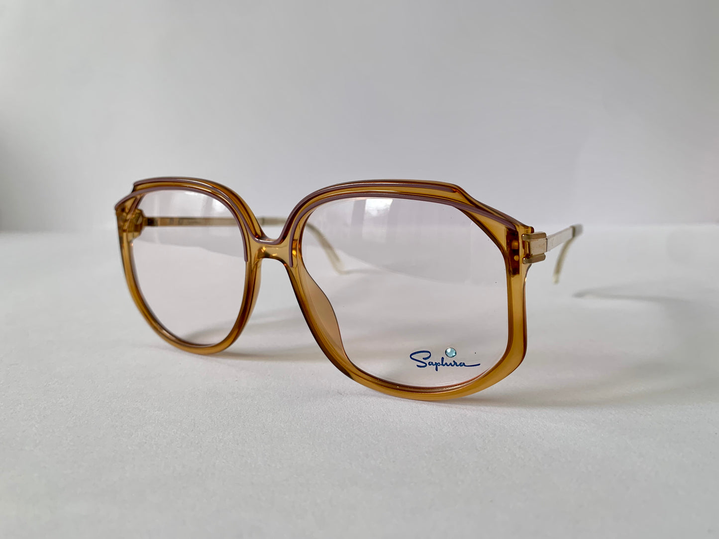 Saphira 80s glasses - XL yellow frames