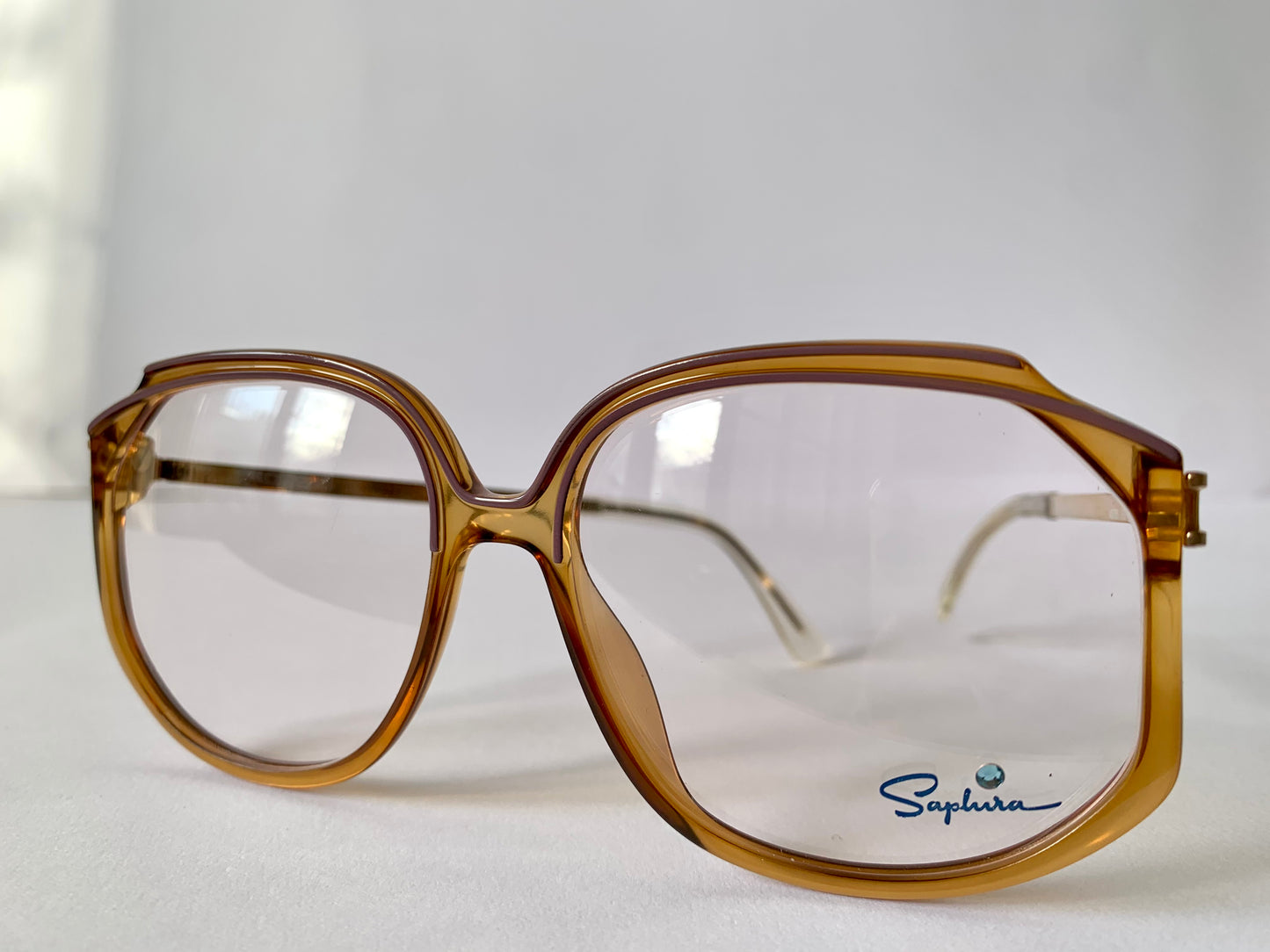 Saphira 80s glasses - XL yellow frames