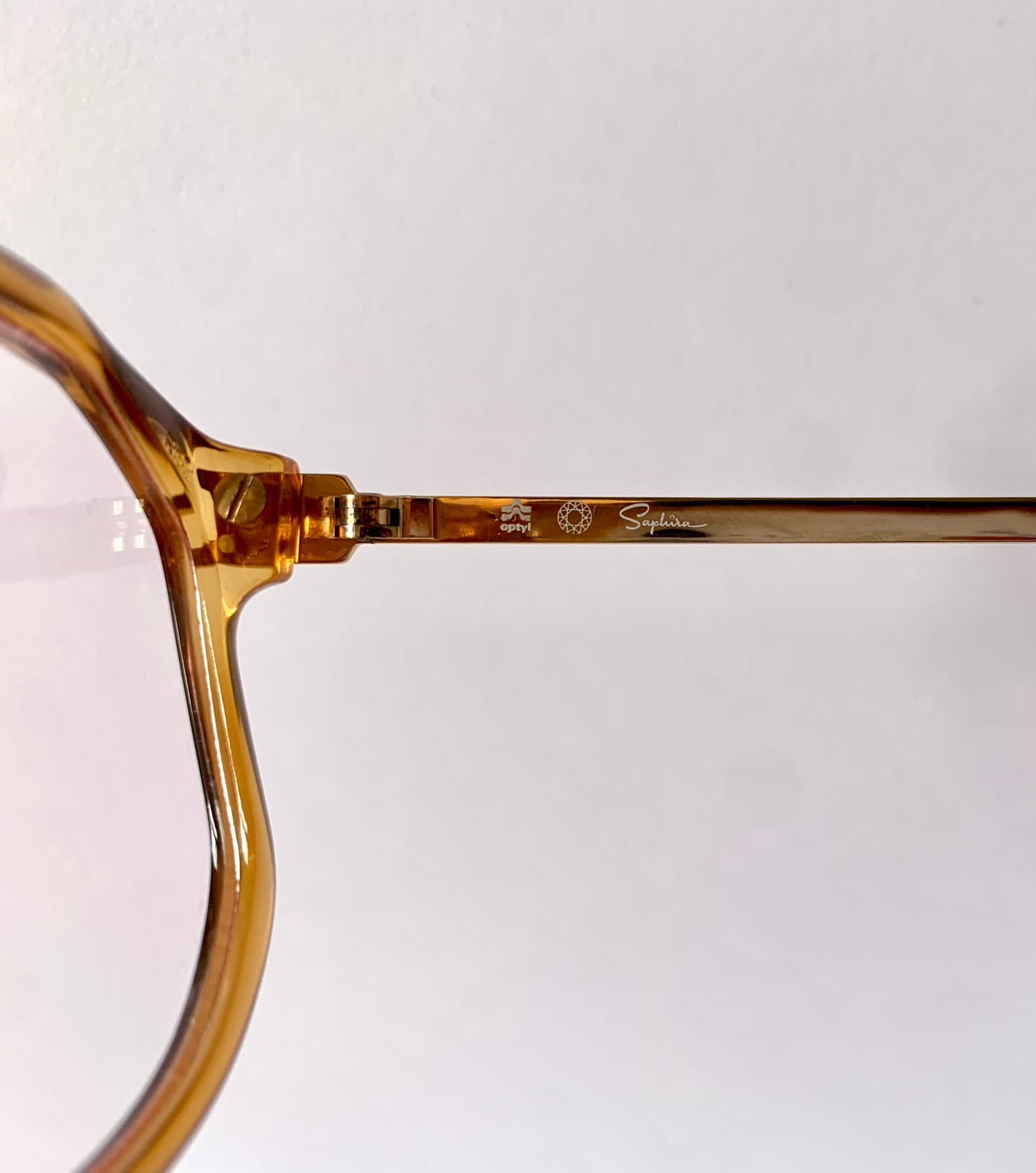 Saphira 80s glasses - XL yellow frames