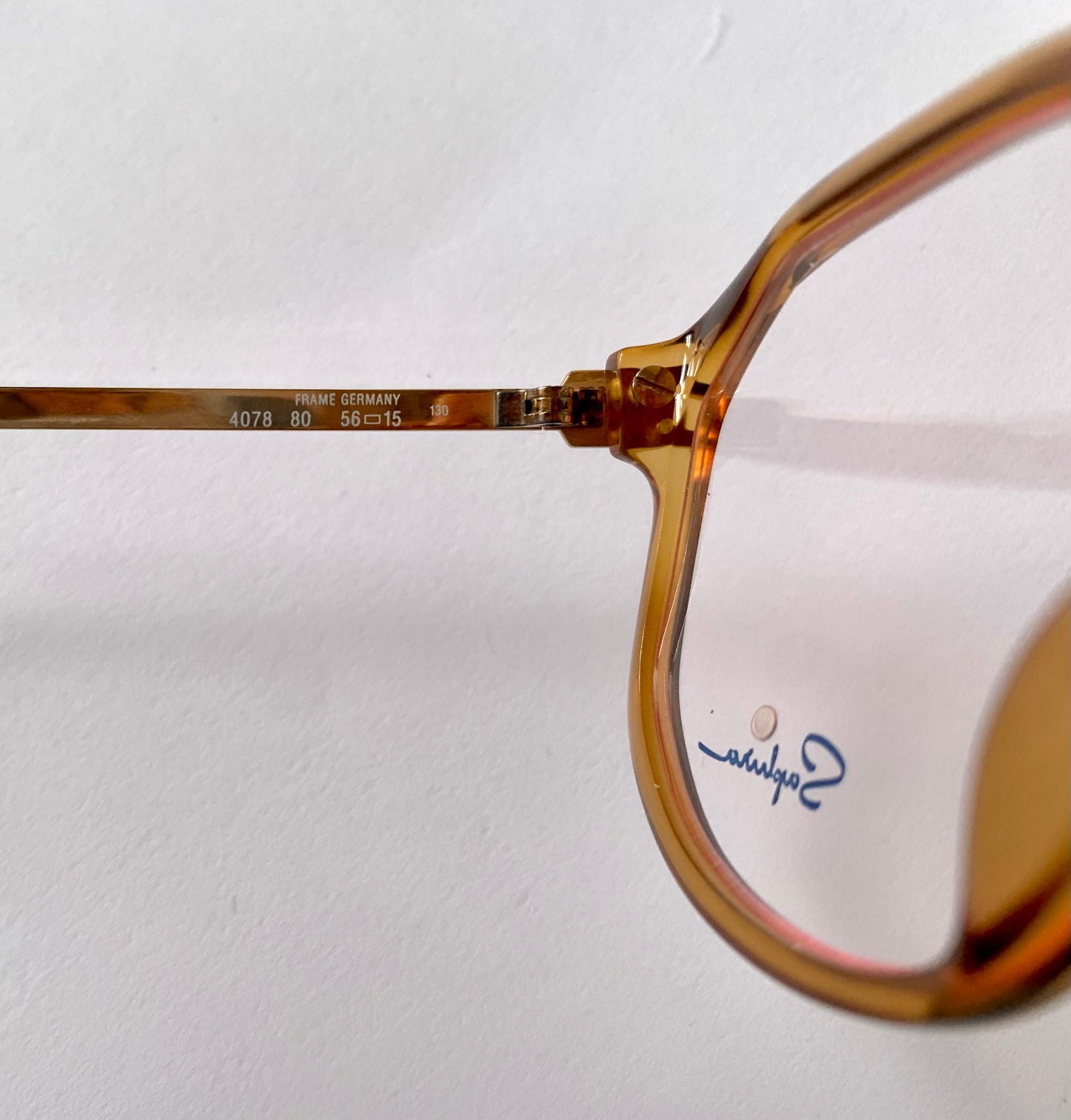 Saphira 80s glasses - XL yellow frames