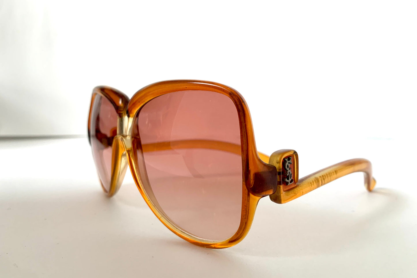 Yves Saint Laurent 80s vintage sunglasses - 7771 XL YSL brown frames