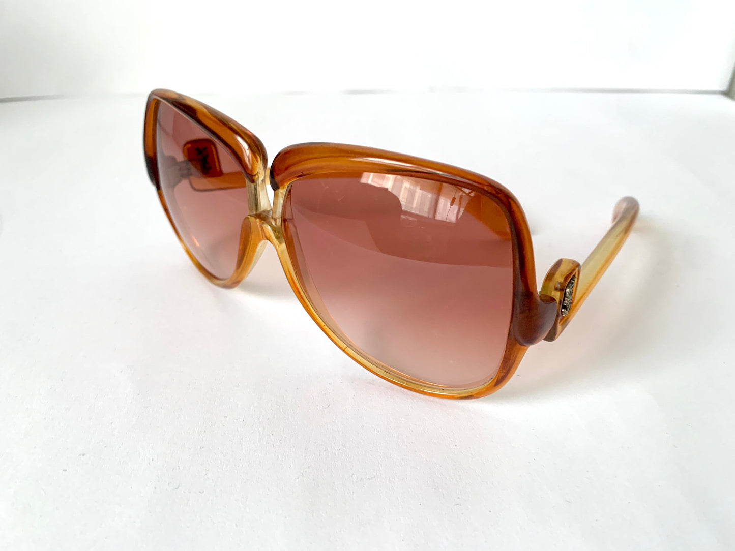 Yves Saint Laurent 80s vintage sunglasses - 7771 XL YSL brown frames