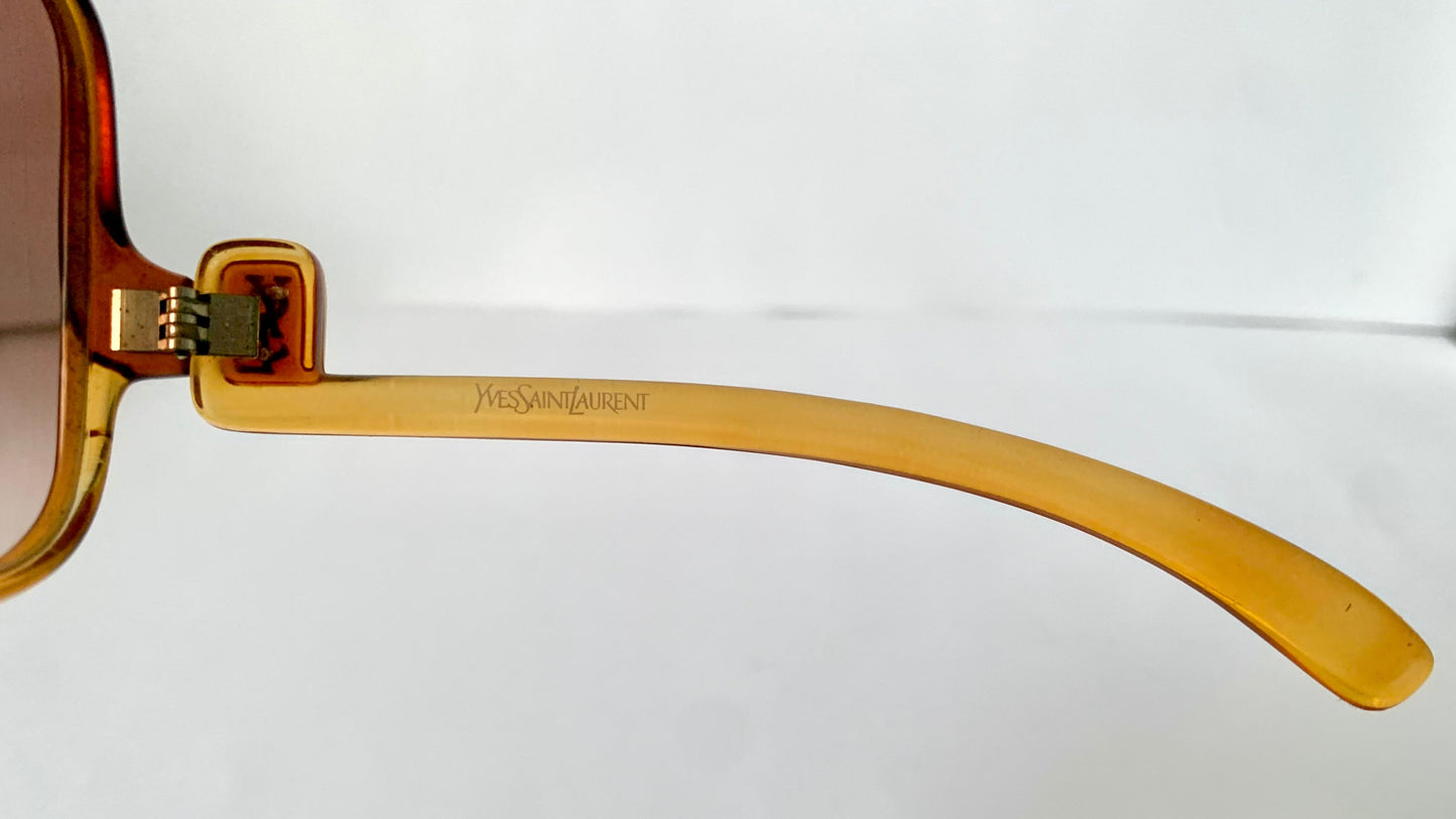 Yves Saint Laurent 80s vintage sunglasses - 7771 XL YSL brown frames
