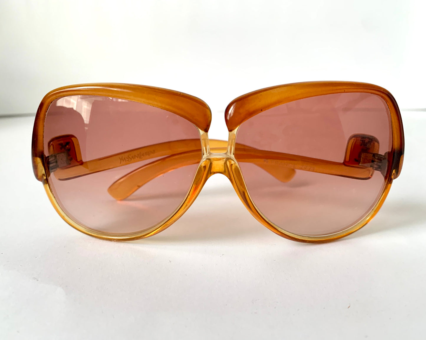 Yves Saint Laurent 80s vintage sunglasses - 7771 XL YSL brown frames