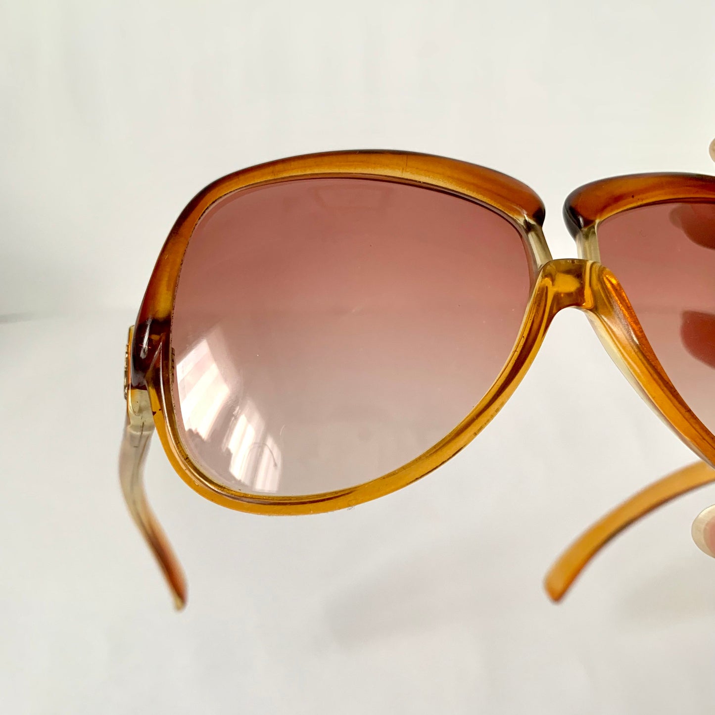 Yves Saint Laurent 80s vintage sunglasses - 7771 XL YSL brown frames