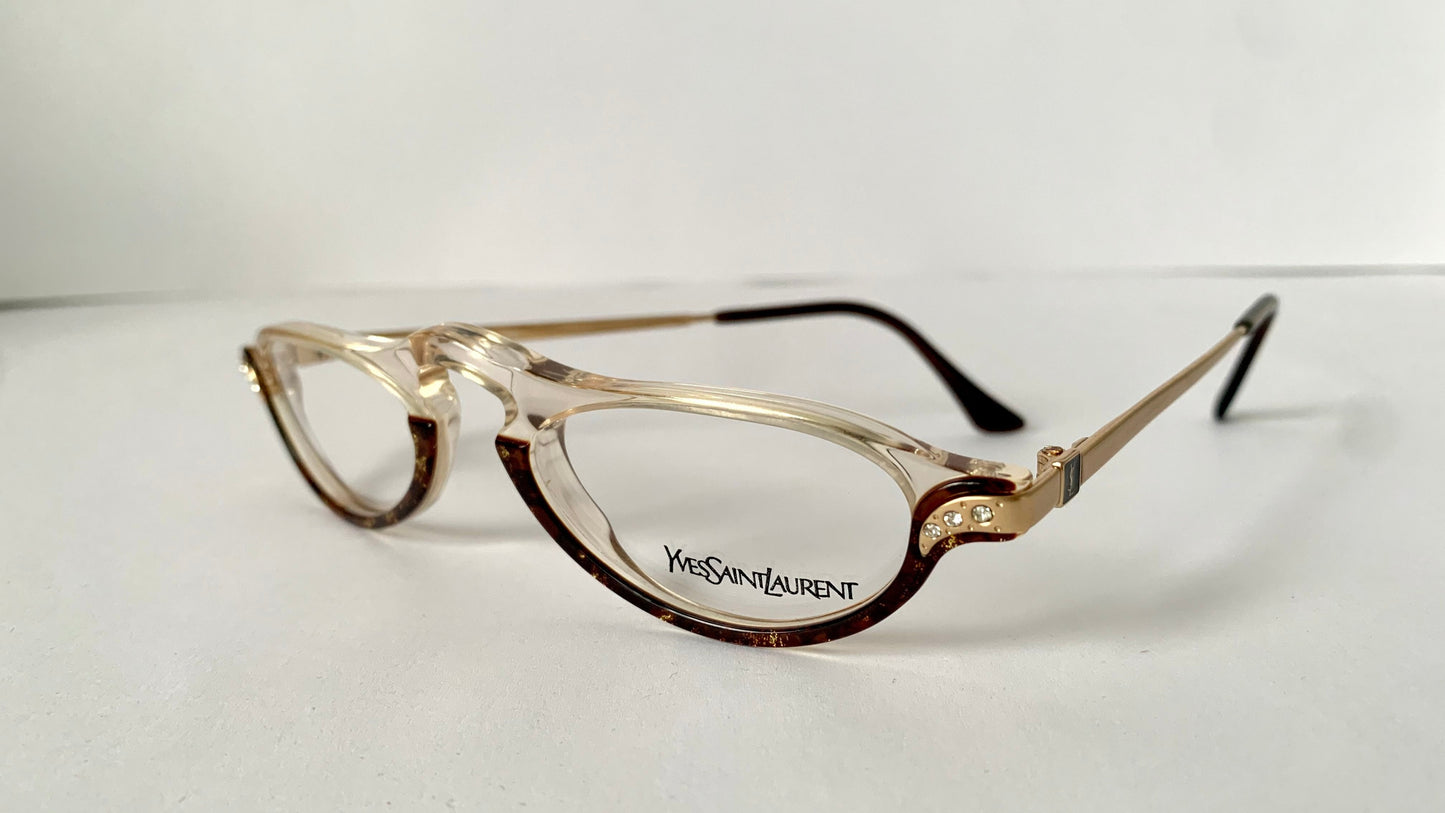 Yves Saint Laurent vintage glasses - cat eye 80s half-moon frames