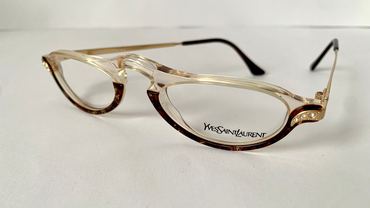 Yves Saint Laurent vintage glasses - cat eye 80s half-moon frames