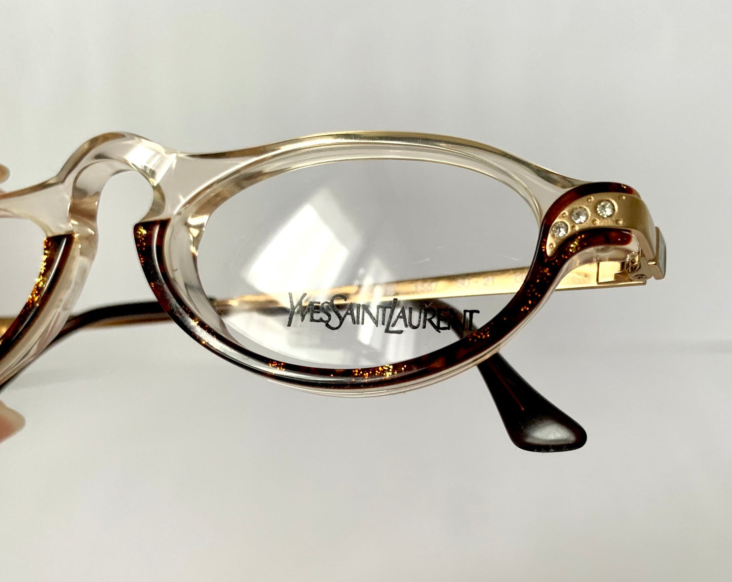 Yves Saint Laurent vintage glasses - cat eye 80s half-moon frames