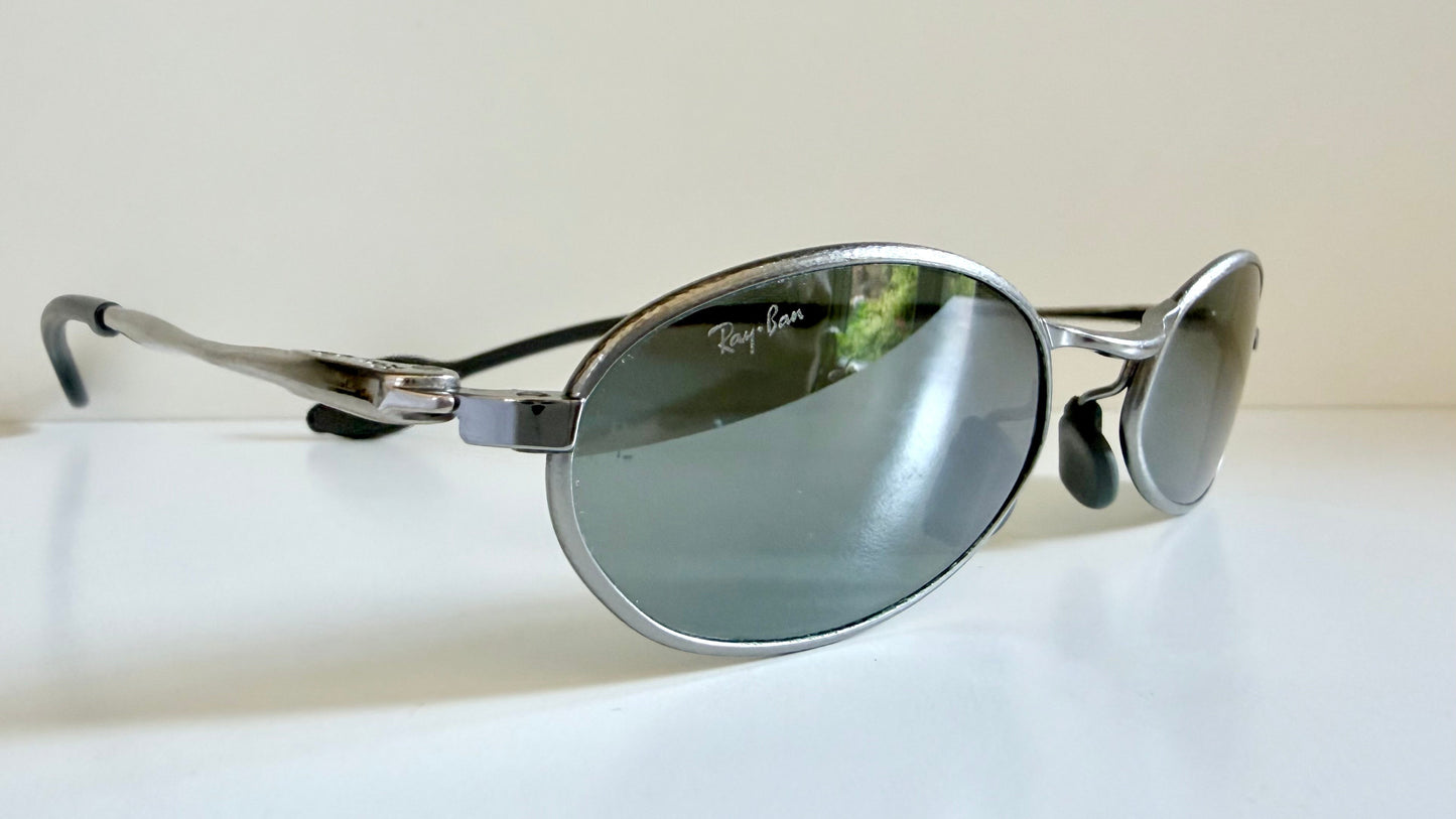 Ray Ban B&L Orbs Prophesy W2575 silver mirror vintage sunglasses