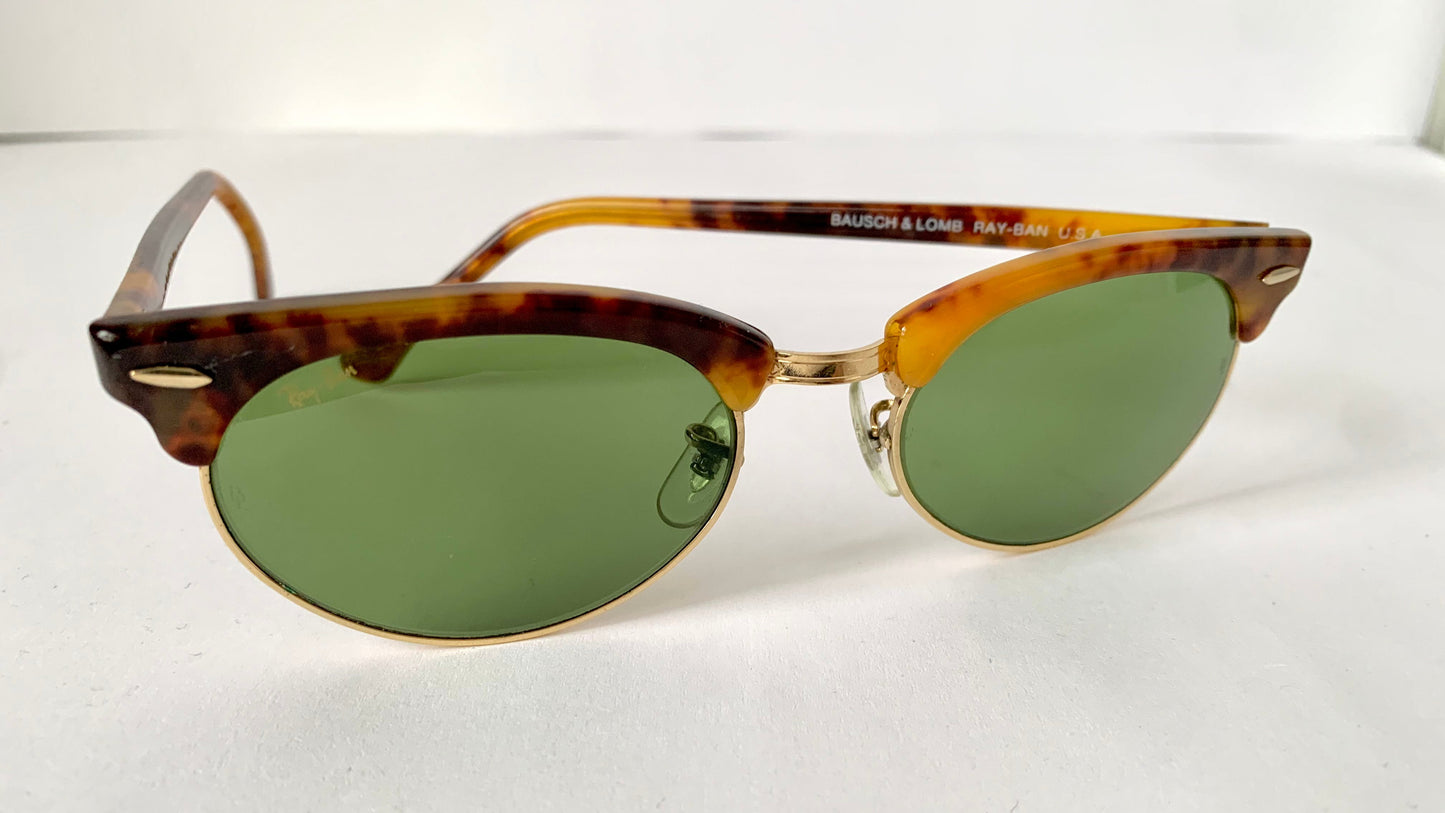 Ray Ban B&L USA vintage sunglasses - W1265 Wayfarer Oval Blond Tortoise