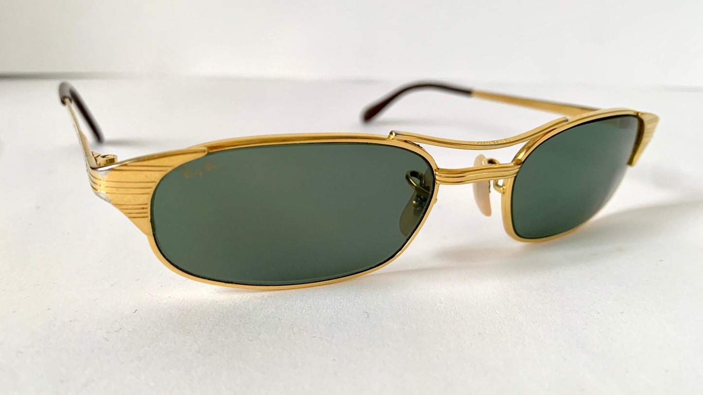 Ray Ban B&L USA vintage sunglasses - Signet W1396 Gold plated frame