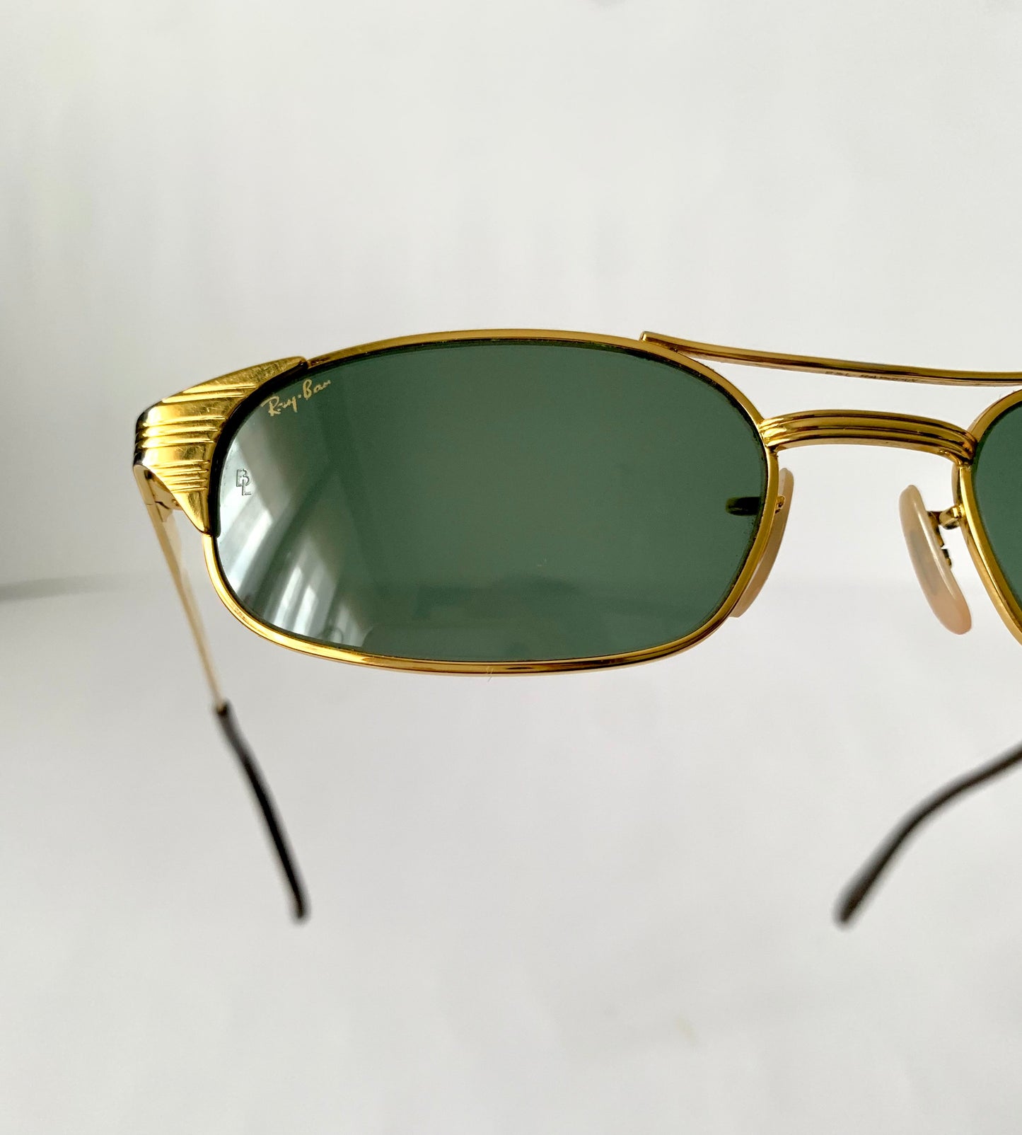Ray Ban B&L USA vintage sunglasses - Signet W1396 Gold plated frame