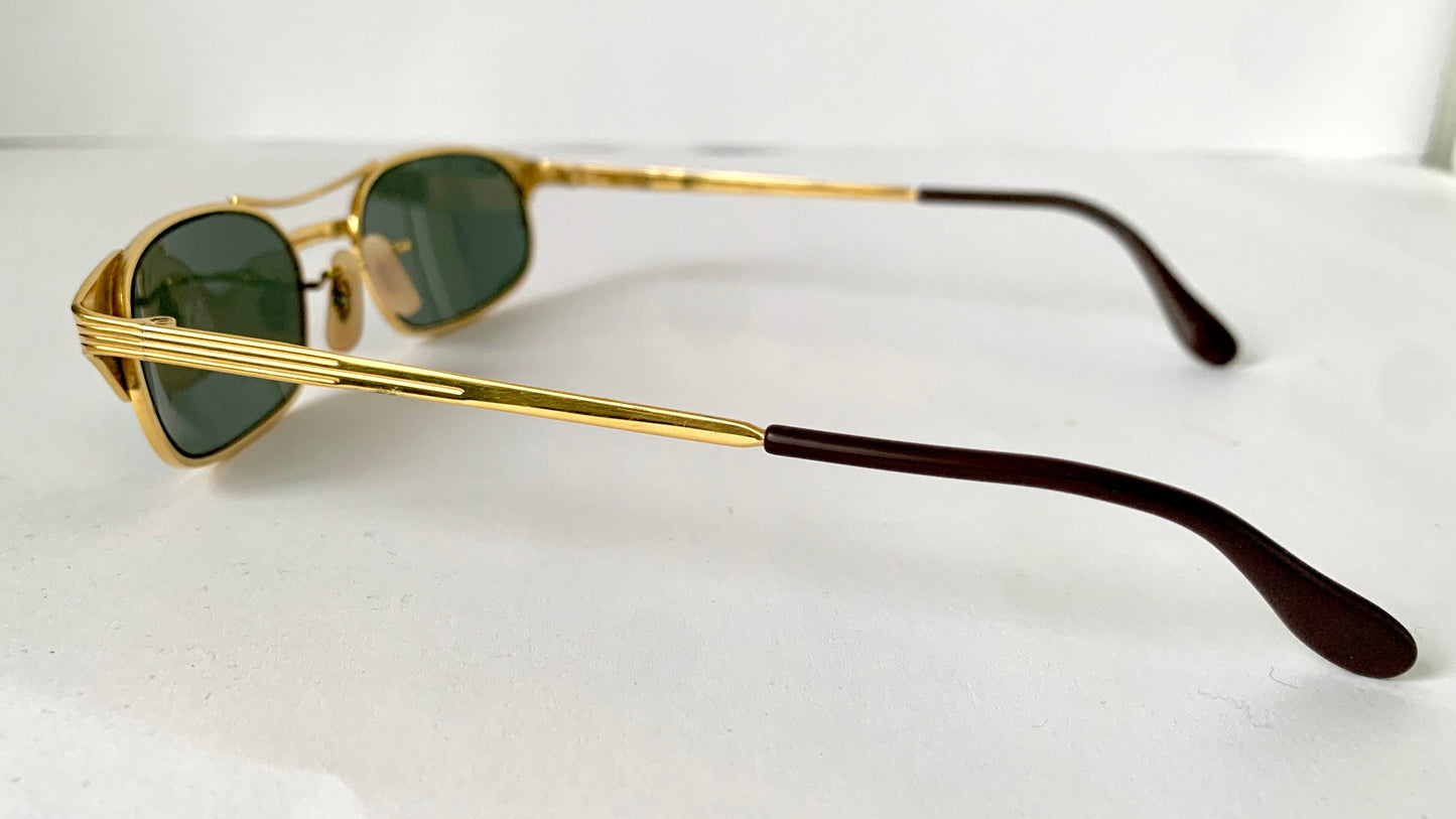 Ray Ban B&L USA vintage sunglasses - Signet W1396 Gold plated frame