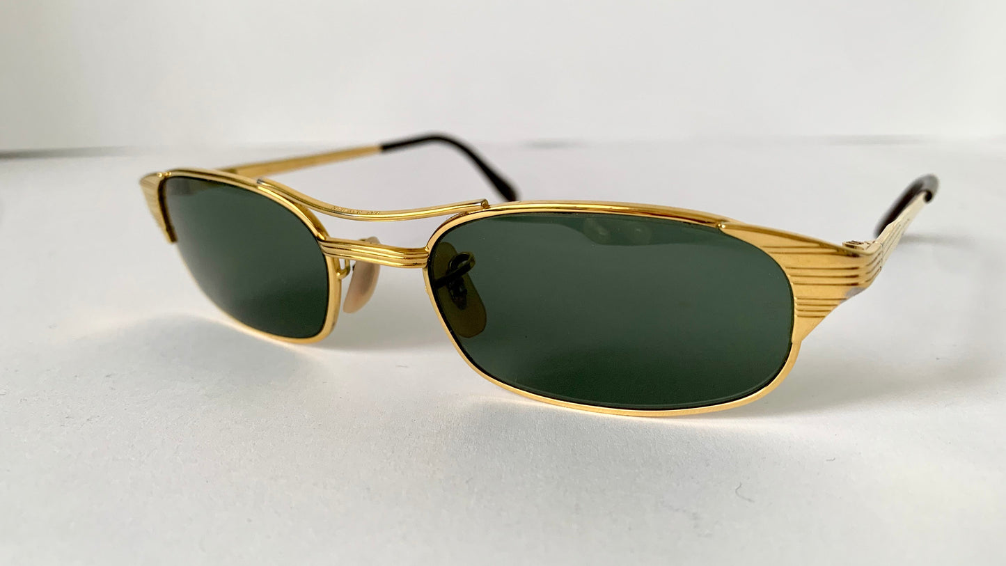 Ray Ban B&L USA vintage sunglasses - Signet W1396 Gold plated frame