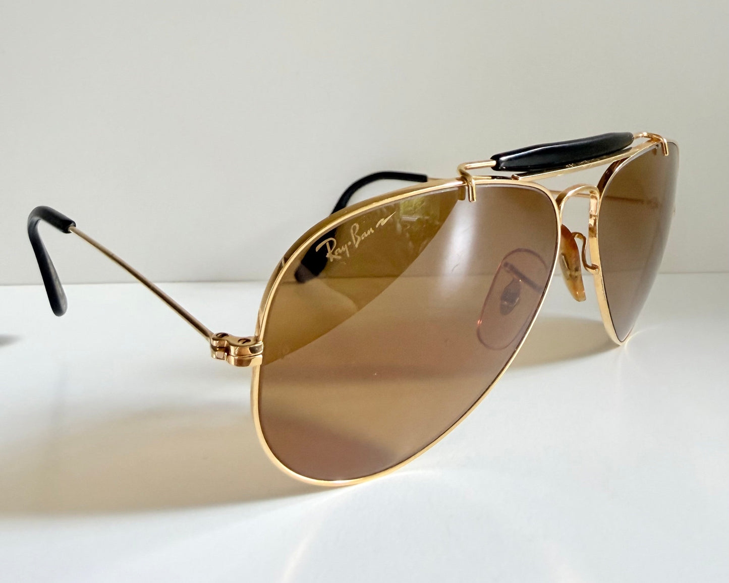 Vintage Ray-Ban B&L USA Chromax Aviator Sunglasses: Outdoorsman 58mm W1663