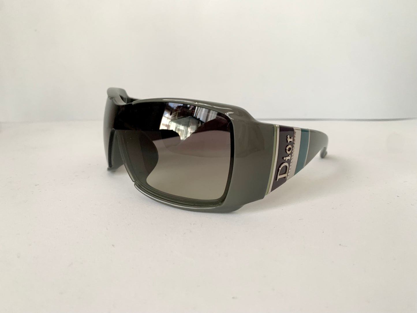 Sunglasses Christian Dior vintage 00s - Dior stripes 2 oversized mascara style