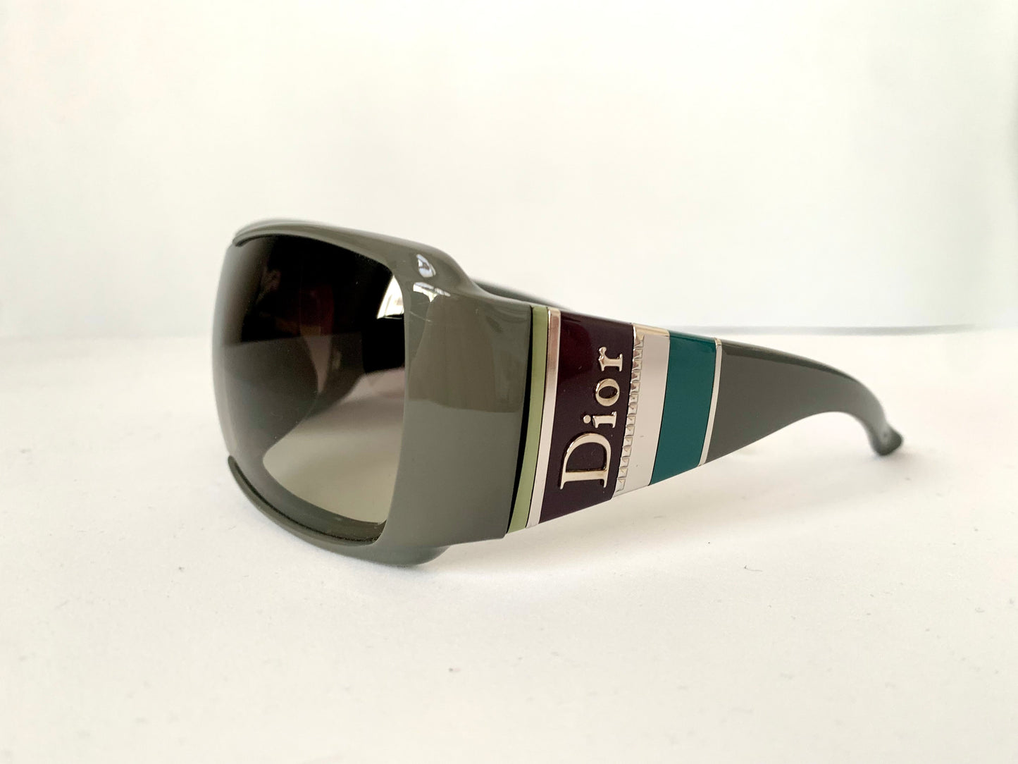 Sunglasses Christian Dior vintage 00s - Dior stripes 2 oversized mascara style