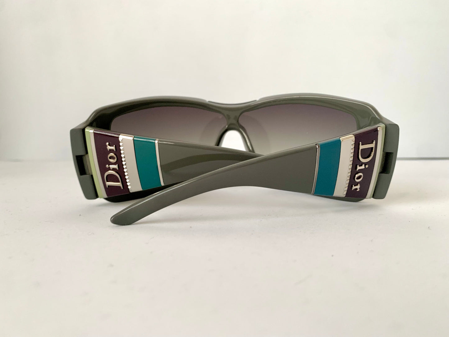 Sunglasses Christian Dior vintage 00s - Dior stripes 2 oversized mascara style