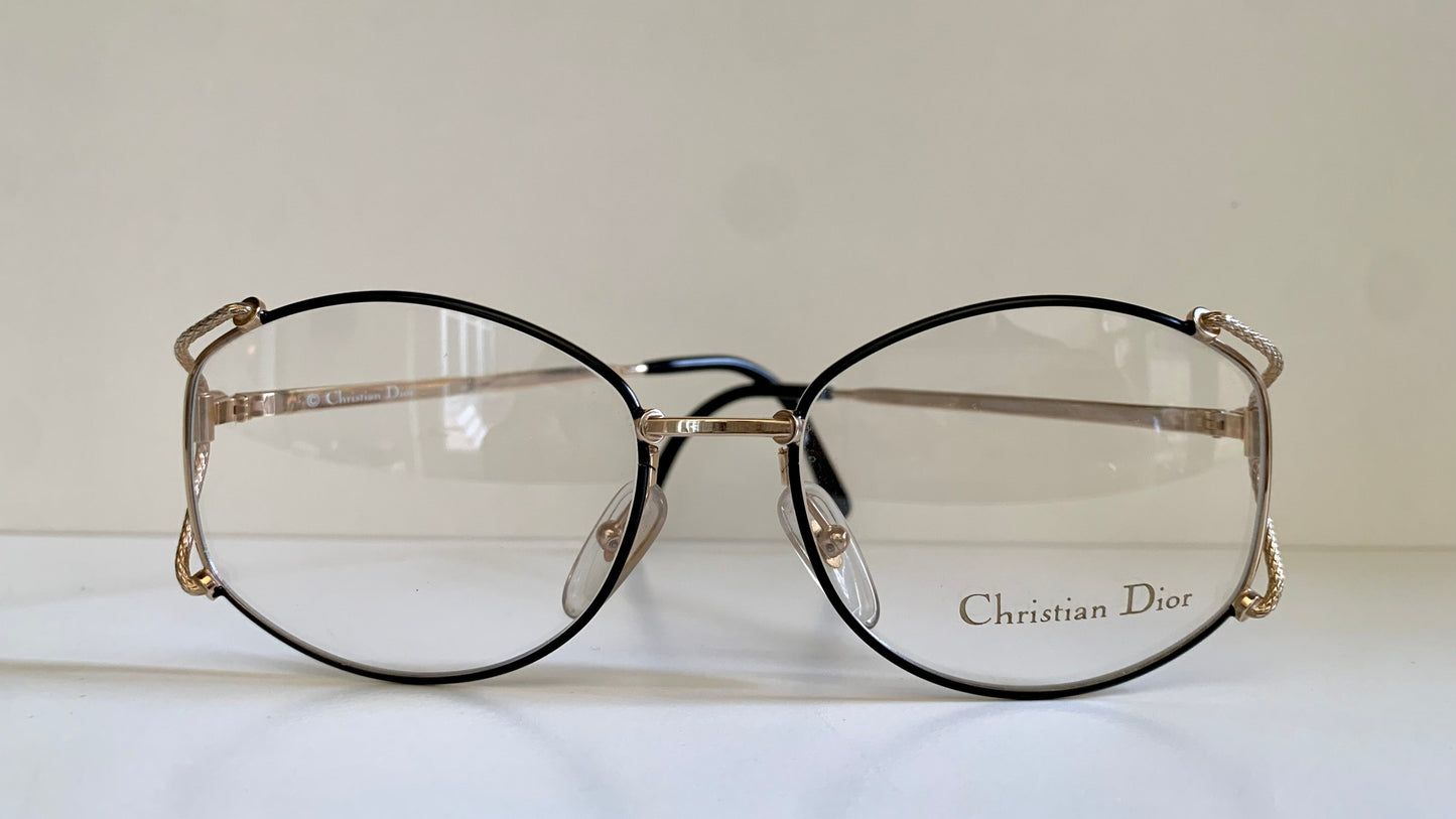 Christian Dior Vintage glasses - 2634 gold and black 80s frames