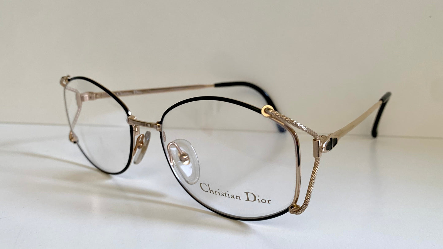Christian Dior Vintage glasses - 2634 gold and black 80s frames